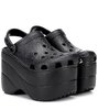 Balenciaga black Platform Crocs